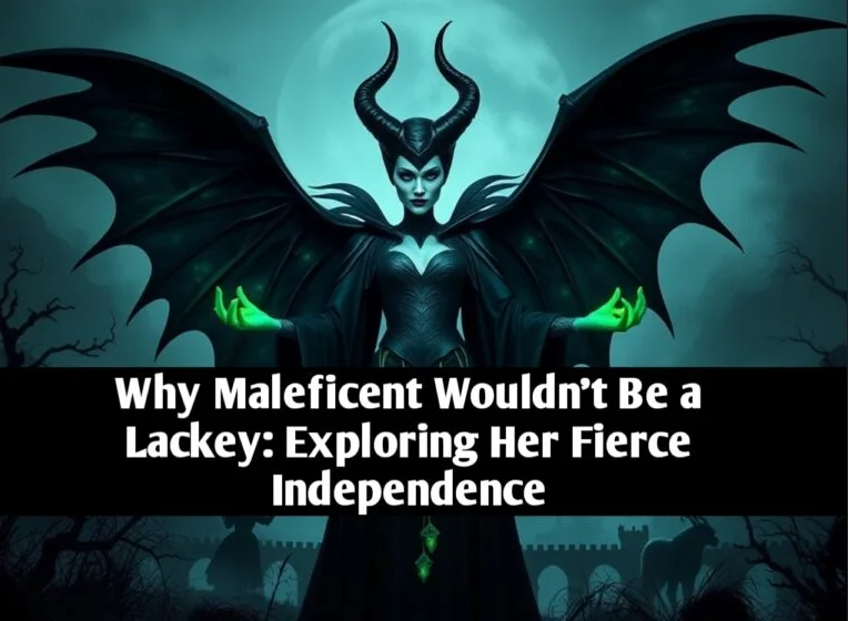 Maleficent wouldn’t be a lackey