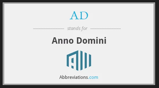 what does 'AD' stands for?